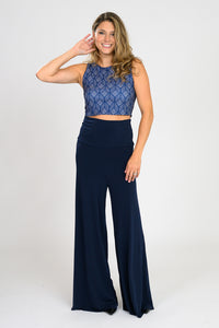 CAMI CROP MYSTERY BLUE